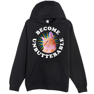 Jorts The Cat – Become Unbutterable Premium Pullover Hoodie