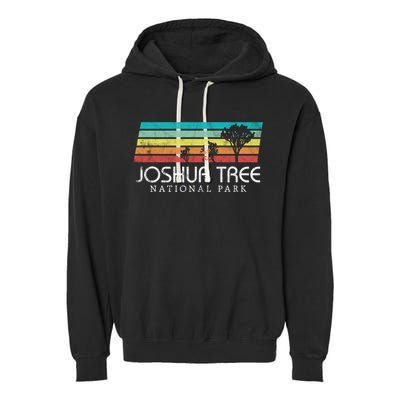 Joshua Tree California Desert Vintage Retro Outdoors Camping Great Gift Garment-Dyed Fleece Hoodie