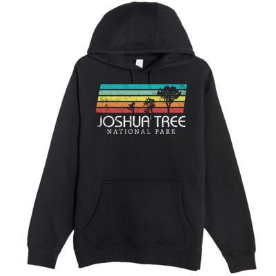 Joshua Tree California Desert Vintage Retro Outdoors Camping Great Gift Premium Pullover Hoodie