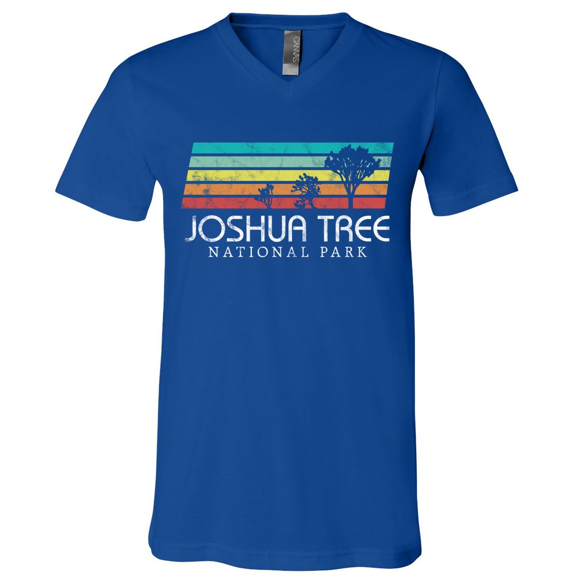 Joshua Tree California Desert Vintage Retro Outdoors Camping Great Gift V-Neck T-Shirt