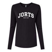 Jorts The Cat Womens Cotton Relaxed Long Sleeve T-Shirt