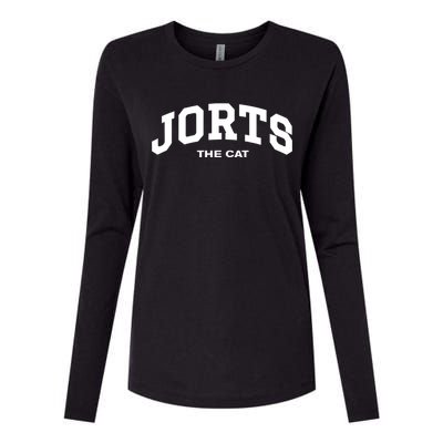 Jorts The Cat Womens Cotton Relaxed Long Sleeve T-Shirt