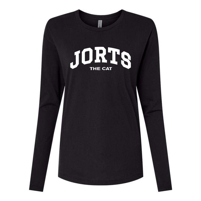 Jorts The Cat Womens Cotton Relaxed Long Sleeve T-Shirt