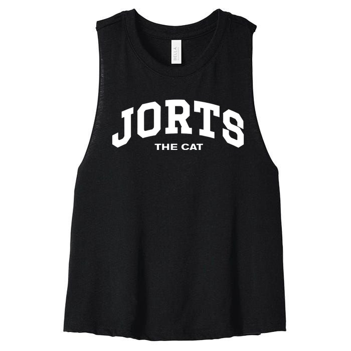 Jorts The Cat Women's Racerback Cropped Tank