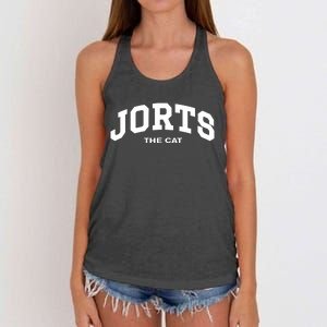 Jorts The Cat Women's Knotted Racerback Tank