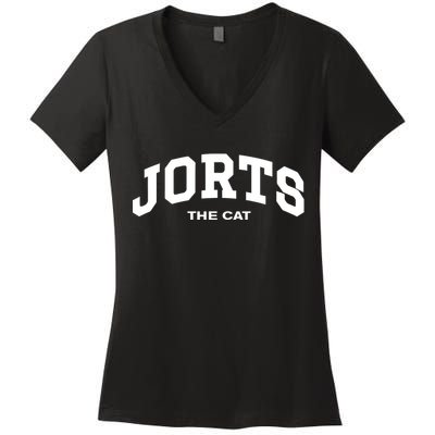 Jorts The Cat Women's V-Neck T-Shirt