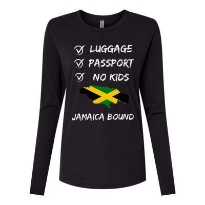 Jamaican Travel Clothing For Your Next Vacation To Jamaica Womens Cotton Relaxed Long Sleeve T-Shirt