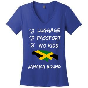 Jamaican Travel Clothing For Your Next Vacation To Jamaica Women's V-Neck T-Shirt