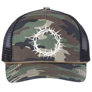 Jesus Thorn Crown Retro Rope Trucker Hat Cap