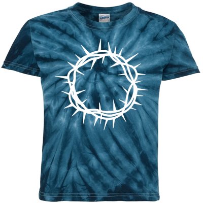 Jesus Thorn Crown Kids Tie-Dye T-Shirt