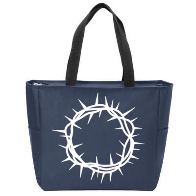 Jesus Thorn Crown Zip Tote Bag