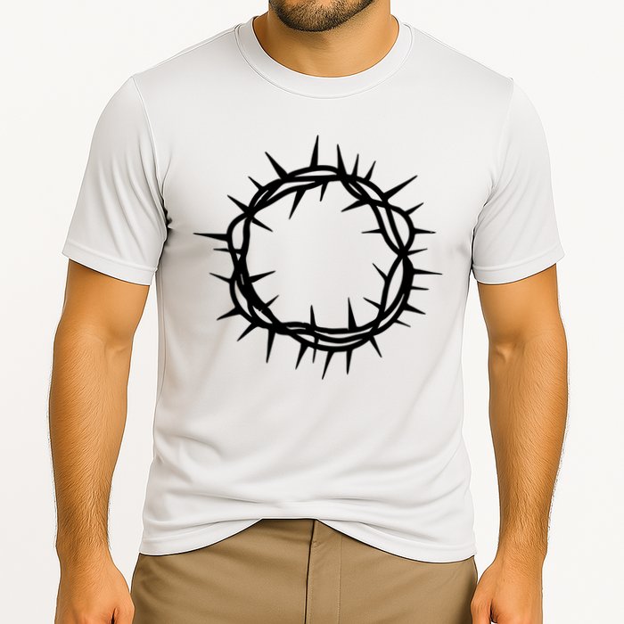 Jesus Thorn Crown Cooling Performance Crew T-Shirt