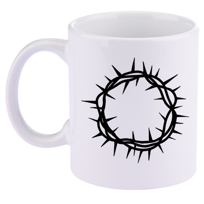 Jesus Thorn Crown 11oz C Handle Ceramic Mug
