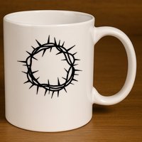 Jesus Thorn Crown 11oz C Handle Ceramic Mug