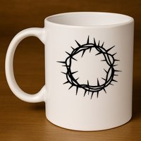 Jesus Thorn Crown 11oz C Handle Ceramic Mug