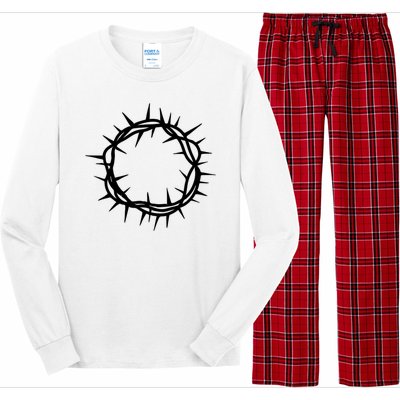 Jesus Thorn Crown Long Sleeve Pajama Set