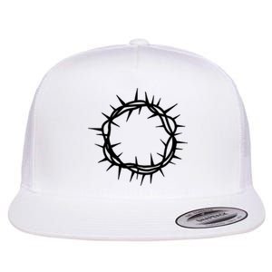 Jesus Thorn Crown Flat Bill Trucker Hat