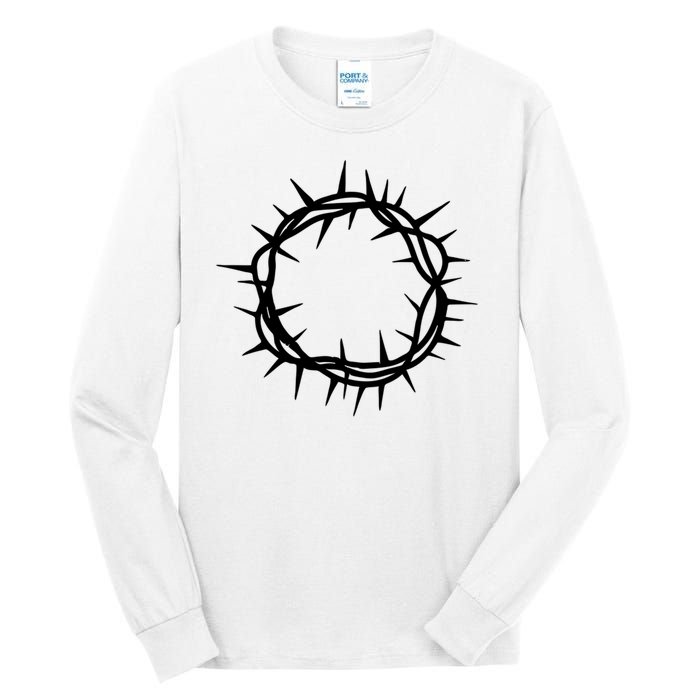 Jesus Thorn Crown Tall Long Sleeve T-Shirt