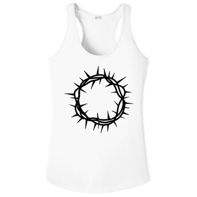 Jesus Thorn Crown Ladies PosiCharge Competitor Racerback Tank