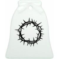 Jesus Thorn Crown Ceramic Bell Ornament