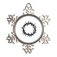 Jesus Thorn Crown Metallic Star Ornament