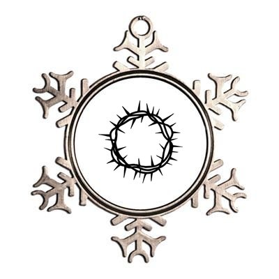 Jesus Thorn Crown Metallic Star Ornament