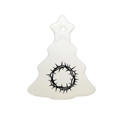 Jesus Thorn Crown Ceramic Tree Ornament