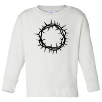 Jesus Thorn Crown Toddler Long Sleeve Shirt