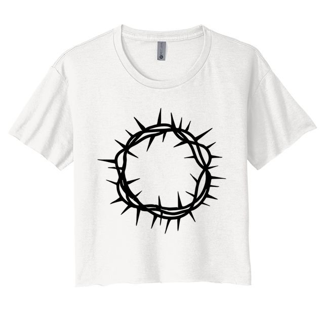 Jesus Thorn Crown Crop Top