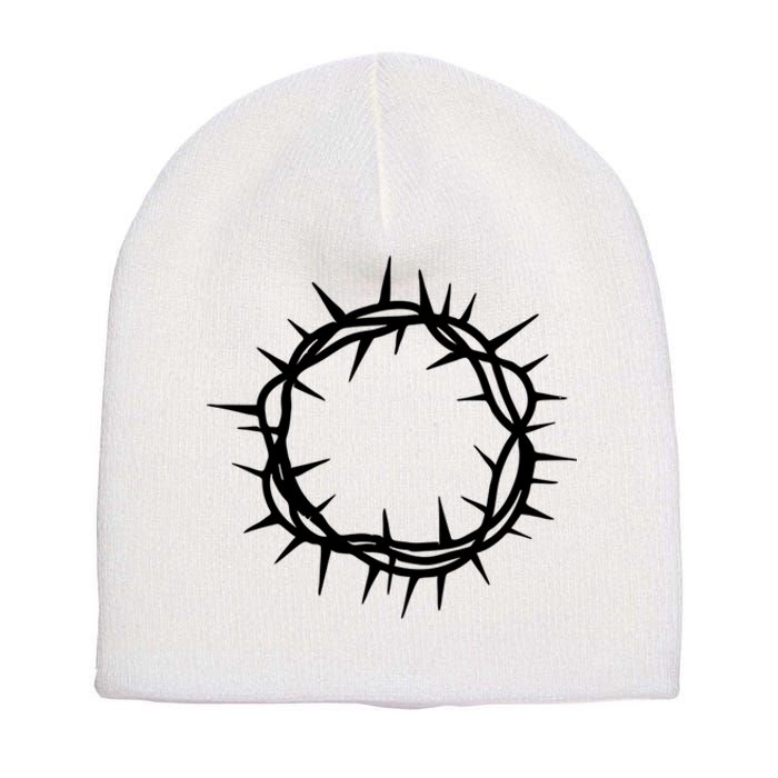 Jesus Thorn Crown Short Acrylic Beanie