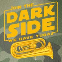 Join The Dark Side Tuba Player Legacy Tie Dye Trucker Hat
