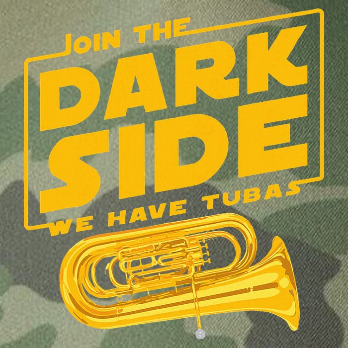 Join The Dark Side Tuba Player Legacy Tie Dye Trucker Hat