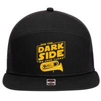 Join The Dark Side Tuba Player 7 Panel Mesh Trucker Snapback Hat