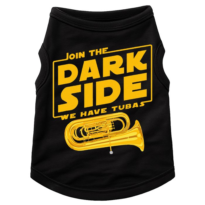 Join The Dark Side Tuba Player Doggie Tank