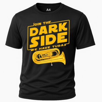 Join The Dark Side Tuba Player Cooling Performance Crew T-Shirt
