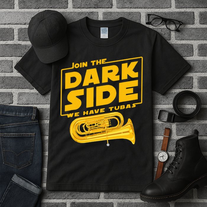 Join The Dark Side Tuba Player Tall T-Shirt