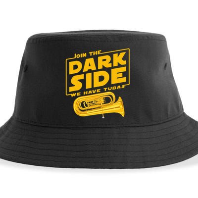 Join The Dark Side Tuba Player Sustainable Bucket Hat