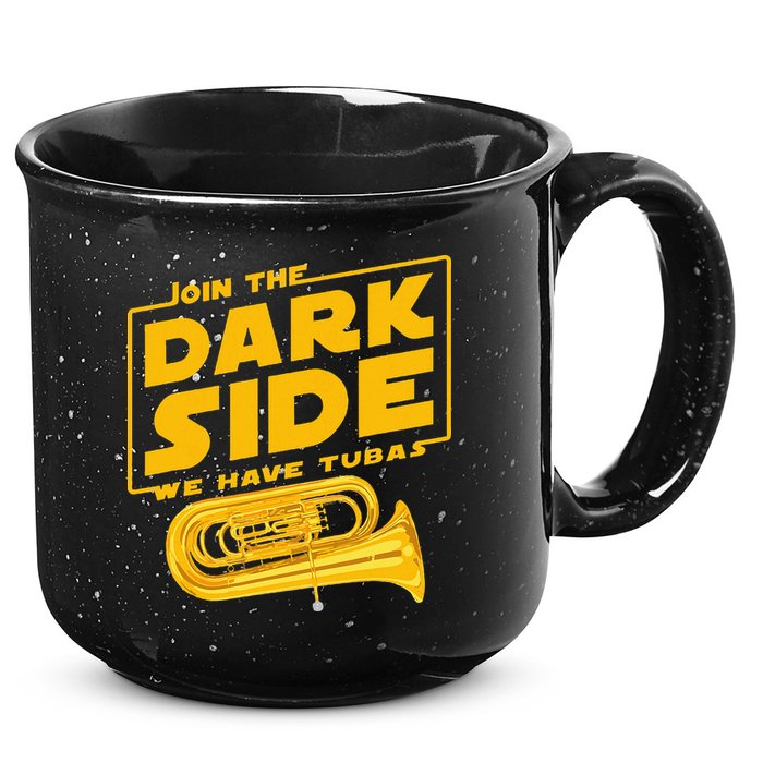 Join The Dark Side Tuba Player 15oz Campfire Ceramic Mug