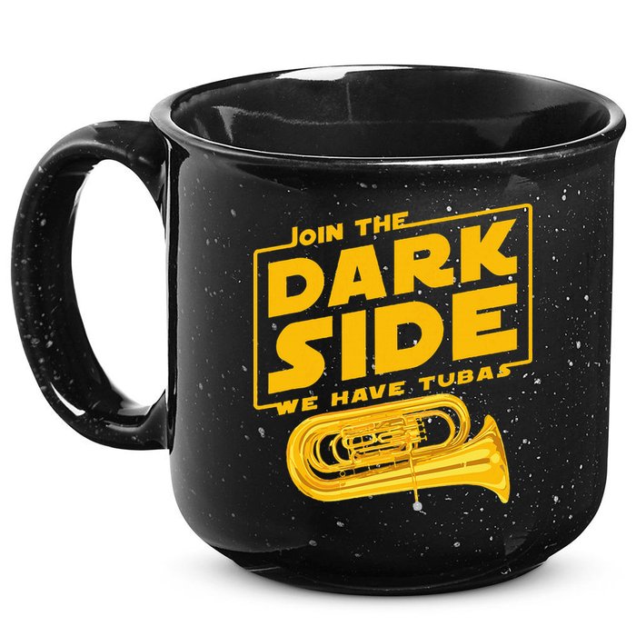 Join The Dark Side Tuba Player 15oz Campfire Ceramic Mug