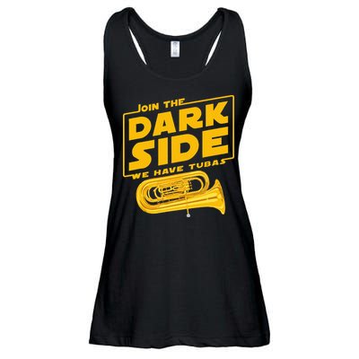 Join The Dark Side Tuba Player Ladies Essential Flowy Tank