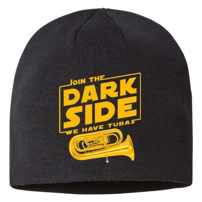 Join The Dark Side Tuba Player Sustainable Beanie