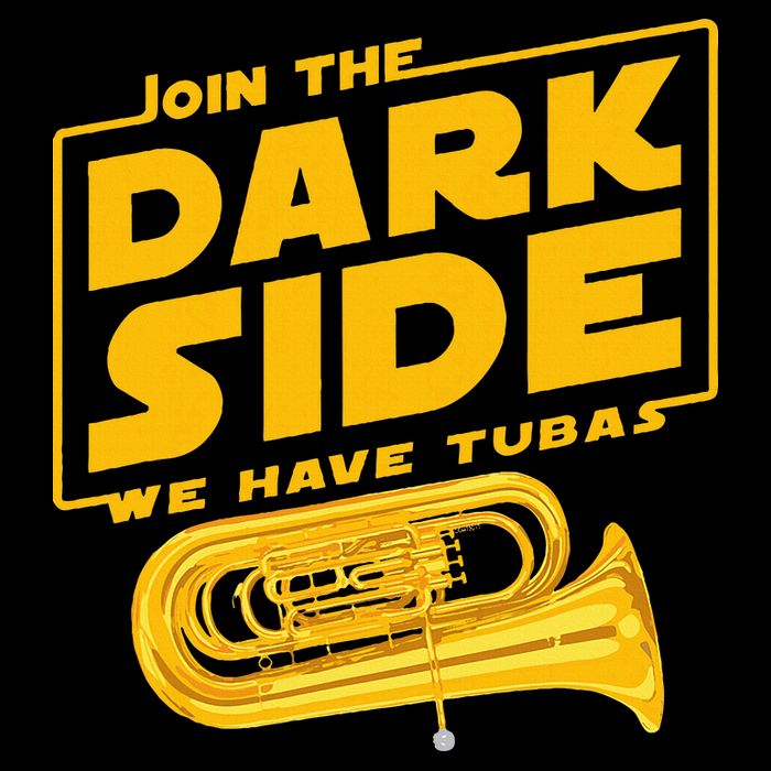 Join The Dark Side Tuba Player 16 in Basic Backpack
