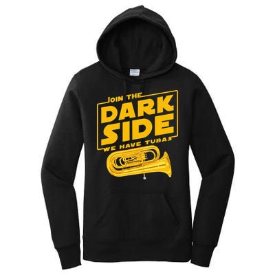 Join The Dark Side Tuba Player Women's Pullover Hoodie