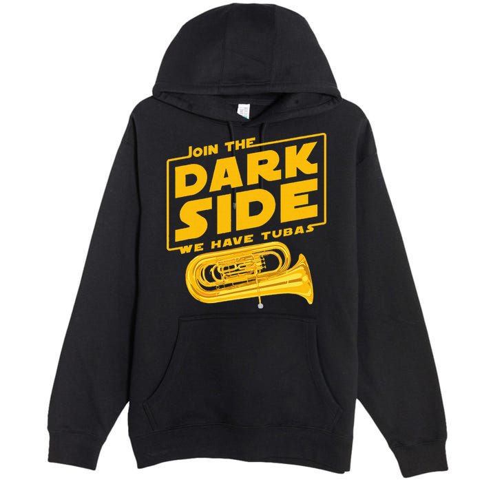 Join The Dark Side Tuba Player Premium Pullover Hoodie