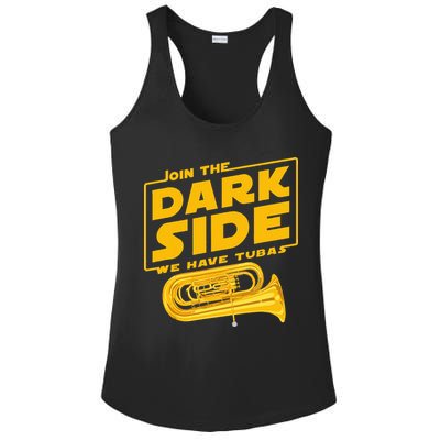 Join The Dark Side Tuba Player Ladies PosiCharge Competitor Racerback Tank