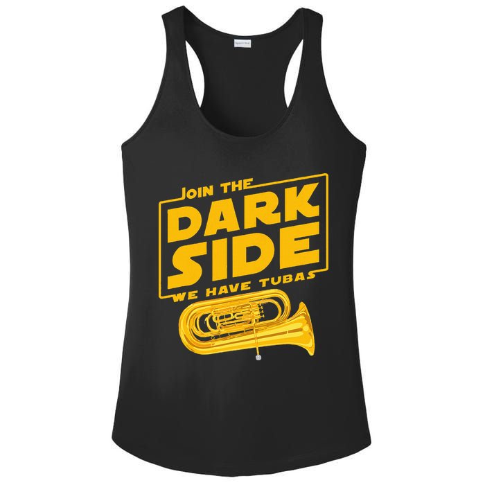 Join The Dark Side Tuba Player Ladies PosiCharge Competitor Racerback Tank