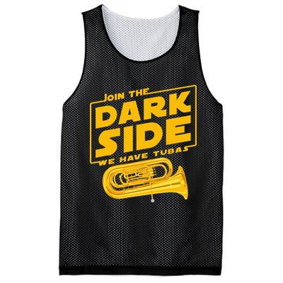Join The Dark Side Tuba Player Mesh Reversible Basketball Jersey Tank