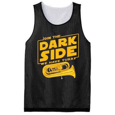 Join The Dark Side Tuba Player Mesh Reversible Basketball Jersey Tank