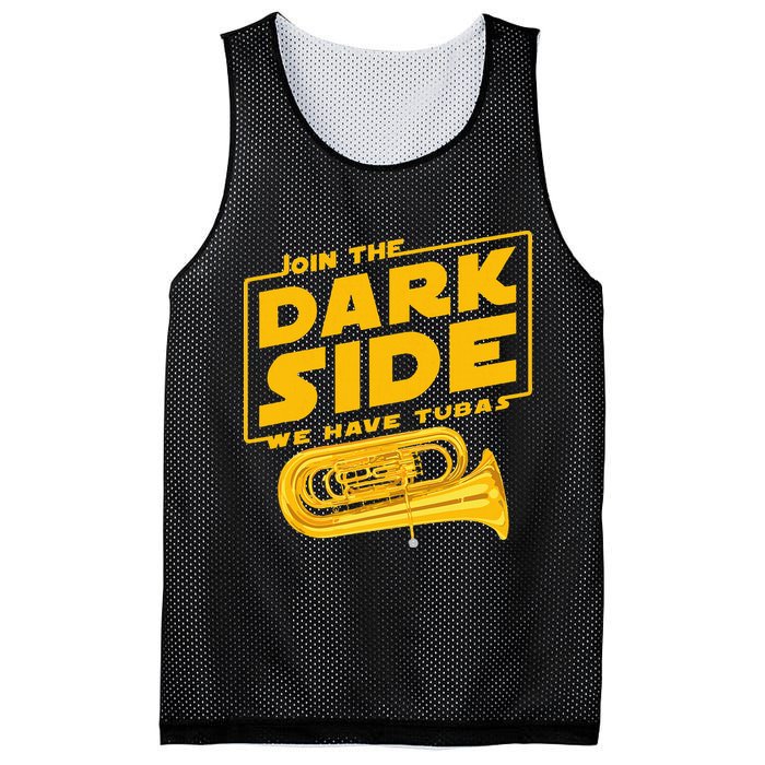 Join The Dark Side Tuba Player Mesh Reversible Basketball Jersey Tank