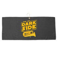 Join The Dark Side Tuba Player Large Microfiber Waffle Golf Towel